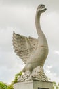 Monument sculpture of a Swan. Central square Sibu city, Sarawak, Malaysia, Borneo