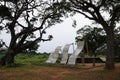 A monument on the shore of the Indian ocean died from the devastating tsunami in December 2004. Royalty Free Stock Photo