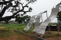 A monument on the shore of the Indian ocean died from the devastating tsunami in December 2004. Royalty Free Stock Photo