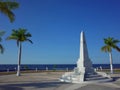 The shorefront promenade of Campeche in Mexico