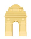 Monument of sight. Indian Gate in Delhi. Architectural monument.