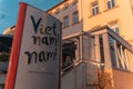 Monument sign of a restaurant "Viet nam nam fresh and authentic" in Chemnitz Germany