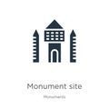 Monument site icon vector. Trendy flat monument site icon from monuments collection isolated on white background. Vector