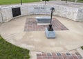 Monument for soldiers who died in World War I in the Veteran`s Memorial Park, Ennis, Texas Royalty Free Stock Photo