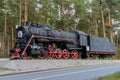 Soviet steam locomotive class L. Monument locomotive L-1591 is located in Yudino, Kazan. Built by Kolomensky plant in 1951. The