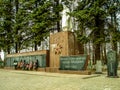 The monument since the Soviet Union died in world war 2 Russian soldiers in the town of Medyn, Kaluga region in Russia.