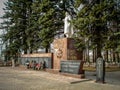 The monument since the Soviet Union died in world war 2 Russian soldiers in the town of Medyn, Kaluga region in Russia.