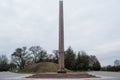 Monument for soviet union warriors died during second world war Royalty Free Stock Photo