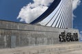 Monument of Sovjet space flight, Moscow, Russia Royalty Free Stock Photo