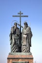 Monument of St. Cyril and St. Methodius in Kolomna Kremlin