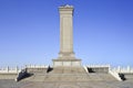 Monument with a staircase at Tiananmen Square Beijing, China Royalty Free Stock Photo