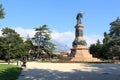 Monument statue of Dante Alighieri in Trento, Italy