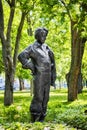 Monument statue of Felix Leclerc in La Fontaine park