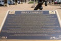 a monument and statue of the LSU college football player Billy Cannon at Tiger Stadium on the Campus of Louisiana State University