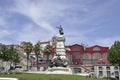 Porto, 22th July: Monument with Statue of Prince Henry the Navigator from Porto city in Portugal