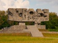 Monument of Struggle and Martyrdom in Majdanek Royalty Free Stock Photo