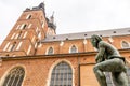 Monument of Student in Krakow Poland