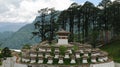 Monument with the stupas