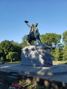 Monument of Suvorov in the city center of Izmail