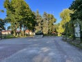 Monument - a tank commemorating the entry into Dubienka in 1944 of the units of the 2nd Infantry Division of the Polish Army. Jan Royalty Free Stock Photo