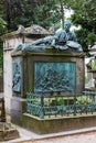 Monument at Theodore Gericault`s grave in the Pere Lachaise ceme Royalty Free Stock Photo