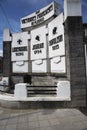 Monument of the three french victories in Fleurus close-up Royalty Free Stock Photo