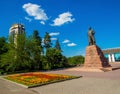 Monument to Abai Qunanbaiuly, Almaty, Kazakhstan Royalty Free Stock Photo