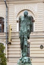 St. Petersburg , RUSSIA - July 22, 2021: Monument to Academician Sakharov on Vasilievsky Island