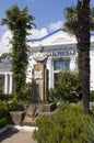 Monument to Admiral Mikhail Petrovich Lazarev on a railway station Lazarevskaya, Sochi Royalty Free Stock Photo