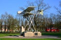 Monument to the Airplane Farman. Gatchina, St. Petersburg, Russia