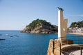 Monument to albatross in Tossa de Mar, Catalonia, Spain, Costa B