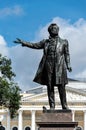 Monument to Aleksander Pushkin in Saint Petersburg, Russia.