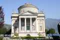 Monument to Alessandro Volta at Como on italy Royalty Free Stock Photo