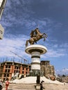 Monument to the Alexander the Great Skopie Macedonia