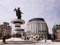 Monument to the Alexander the Great Skopie Macedonia