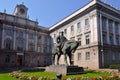 Monument to Alexander III in front of the Marble Palace, Saint Petersburg, Russia Royalty Free Stock Photo