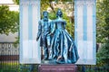 Monument to Alexander Pushkin and Natalia Goncharova on the Arbat in Moscow