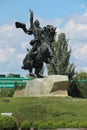 The monument to Alexander Suvorov in Suvorov Square in Tiraspol, Moldova, Transnistria