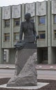 Monument to Alexey A. Brusilov, Shpalernaya street in St. Petersburg Royalty Free Stock Photo