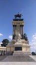 The Monument to Alfonso XII in Buen Retiro Park, Madrid, Spain Royalty Free Stock Photo