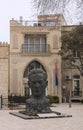 Monument to Aliaga Vahidu - Azerbaijani poet, Honored Artist of Azerbaijan SSR. It is installed on the territory of the old city i