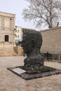 Monument to Aliaga Vahidu - Azerbaijani poet, Honored Artist of Azerbaijan SSR. It is installed on the territory of the old city i