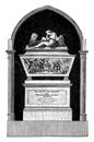 Monument to Andre,vintage illustration