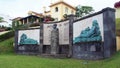 Monument to Antero de Quental, 19th-century famous Portuguese poet, philosopher, and writer, Ponta Delgada, Sao Miguel, Azores, Po