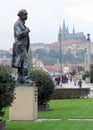 Monument to Antonin Dvorak, famous Czech composer, Prague, Czechia