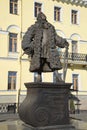 The monument to architect Domenico Trezzini. St. Petersburg Royalty Free Stock Photo