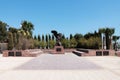 Monument to the Armenian Genocide in Larnaca and the square in front of it. General view, the memorial as a whole