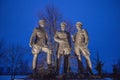 Monument to the army commanders in the Battle of Kursk on Prokhorovskoye field in Prokhorovka village Belgorod region Russia