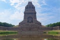 Monument to the Battle of the Nations 'Das VÃÂ¶lkerschlachtdenkmal' against blue cloudy sky. Leipzig, Germany Royalty Free Stock Photo