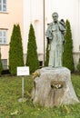 Monument to Beato Antonio Rosmini near Sanctuary of the Crucifix on Sacred Mount Calvary on the Mattarella Hill, Domodossola,